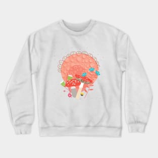 Colorful mushrooms Crewneck Sweatshirt